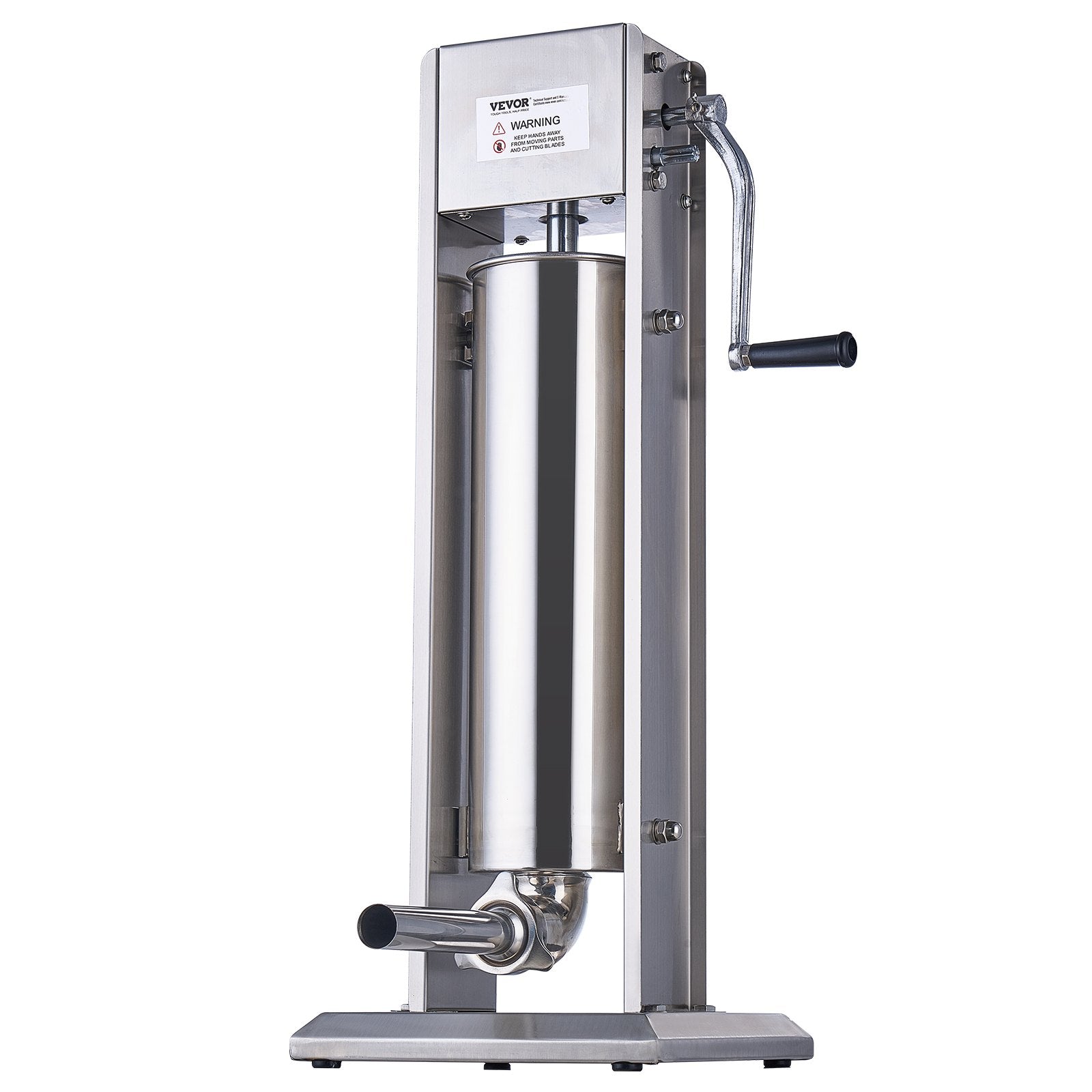 VEVOR Manual Sausage Stuffer 7 L Vertical Sausage Machine 304 Stainless Steel 