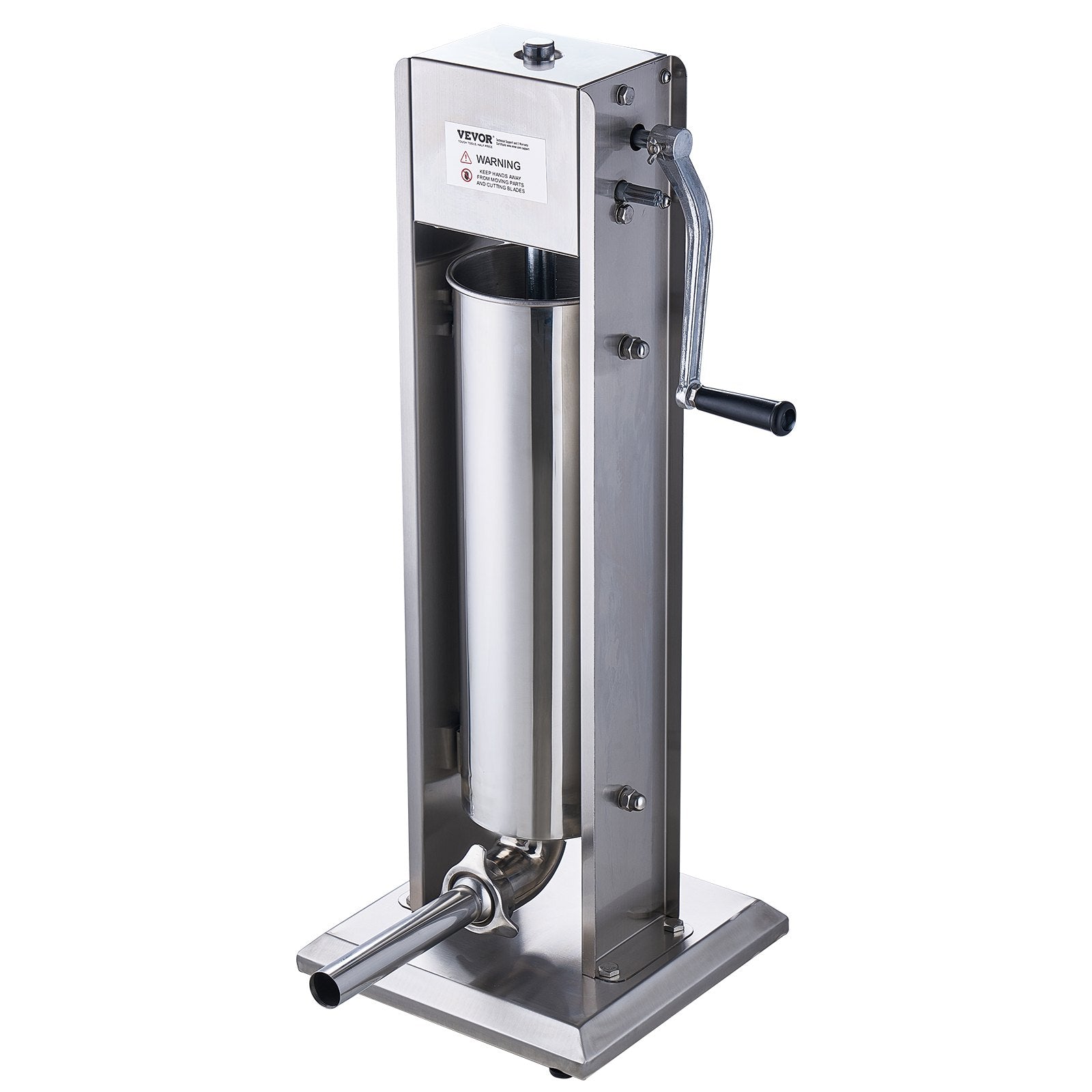 VEVOR Manual Sausage Stuffer 7 L Vertical Sausage Machine 304 Stainless Steel 