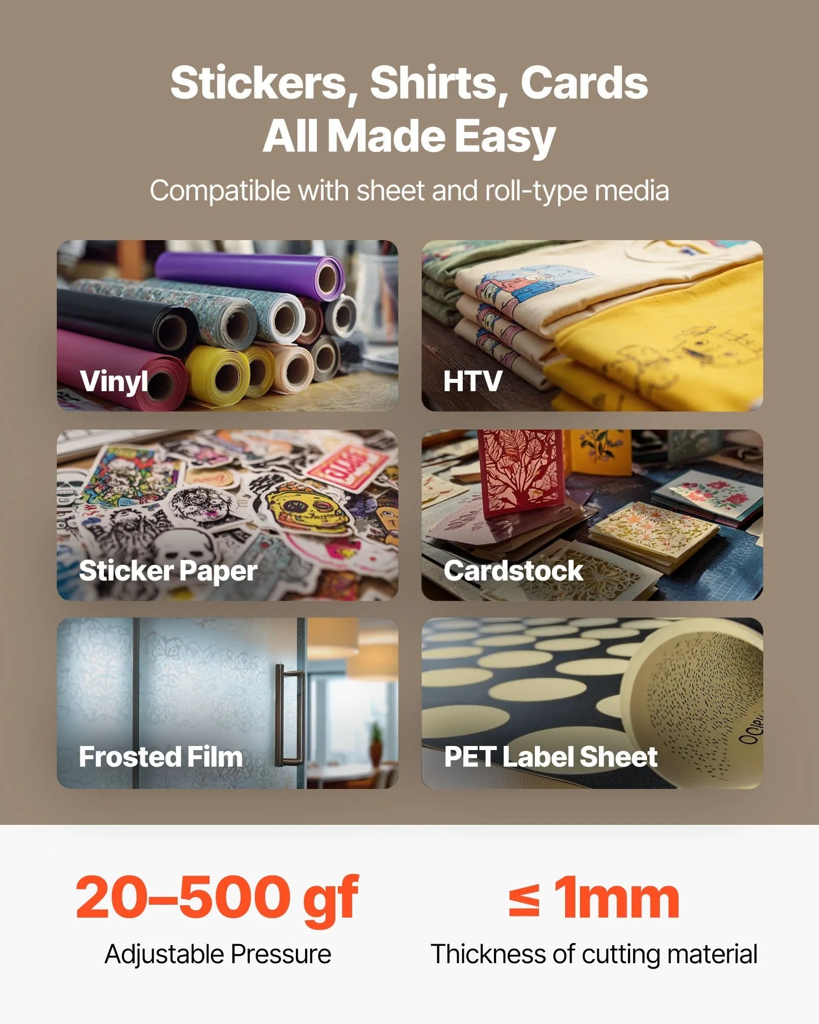 VEVOR Vinyl Cutter Machine, 53 inch Max Feed Width, Dual Blades, Adjustable Force and Speed, LED Display, Vinyl Plotter Cutter Printer with Signmaster Software for Compatible with Windows and macOS 