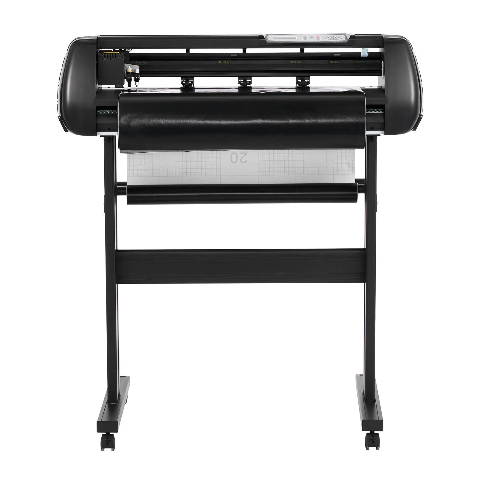 VEVOR Vinyl Cutter Machine, 28 inch Max Feed Width, Dual Blades, Adjustable Force and Speed, LED Display, Vinyl Plotter Cutter Printer with Signmaster Software for Compatible with Windows and macOS 