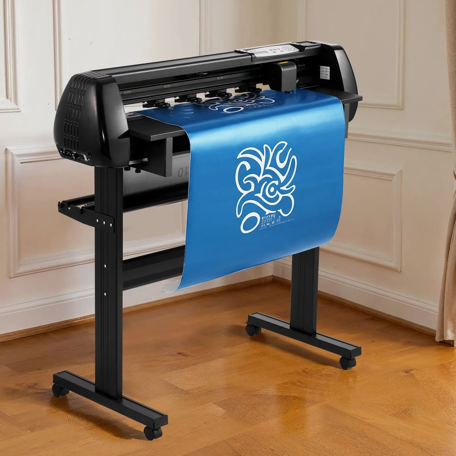 VEVOR Vinyl Cutter Machine, 34 inch Max Feed Width, Dual Blades, Adjustable Force and Speed, LED Display, Vinyl Plotter Cutter Printer with Signmaster Software for Compatible with Windows and macOS 