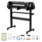 VEVOR Vinyl Cutter Machine, 34 inch Max Feed Width, Dual Blades, Adjustable Force and Speed, LED Display, Vinyl Plotter Cutter Printer with Signmaster Software for Compatible with Windows and macOS