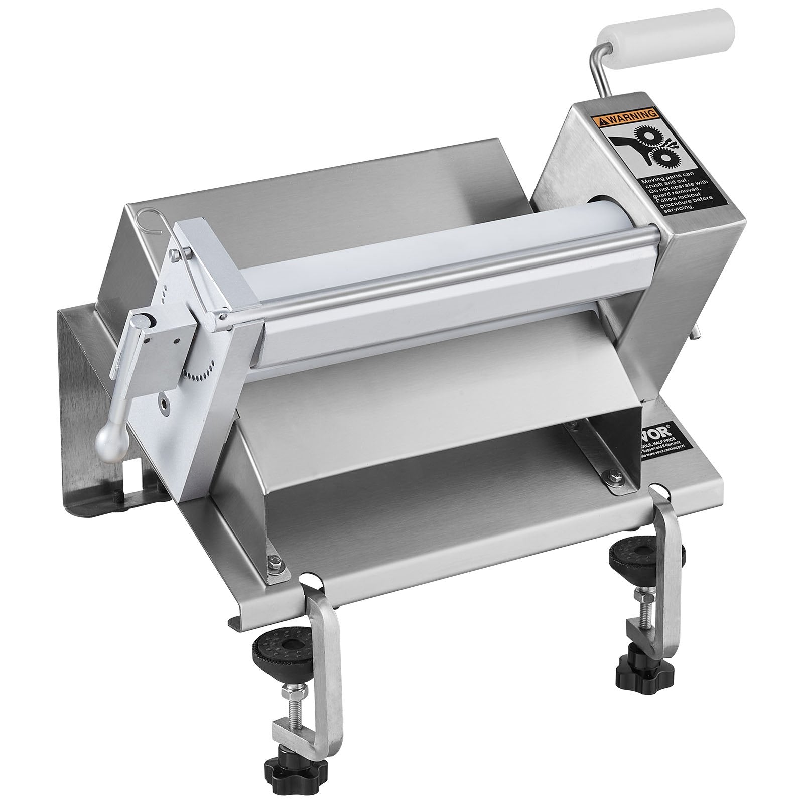 VEVOR Manual Dough Sheeter Machine Max 1/2" Dough Roller Pastry Press Machine 