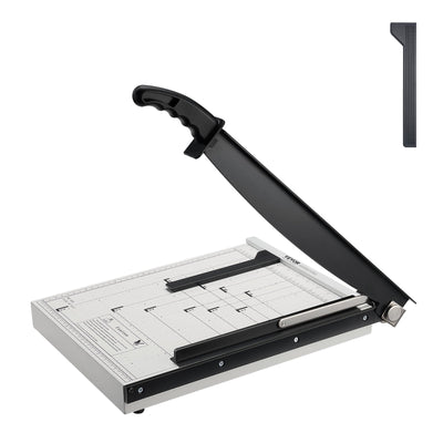 VEVOR Paper Cutter, Guillotine Trimmer, 15" Cut Length, 16 Sheets Capacity, Heavy Duty Guillotine Paper Cutter with Guard Rail/Blade Lock for Cardstock/Cardboard, Paper Trimmer for Home Office School 