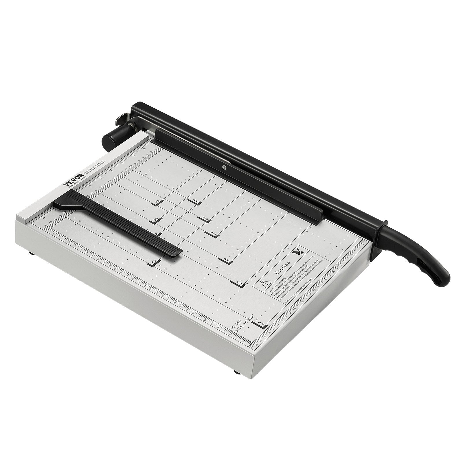 VEVOR Paper Cutter, Guillotine Trimmer, 15" Cut Length, 16 Sheets Capacity, Heavy Duty Guillotine Paper Cutter with Guard Rail/Blade Lock for Cardstock/Cardboard, Paper Trimmer for Home Office School 