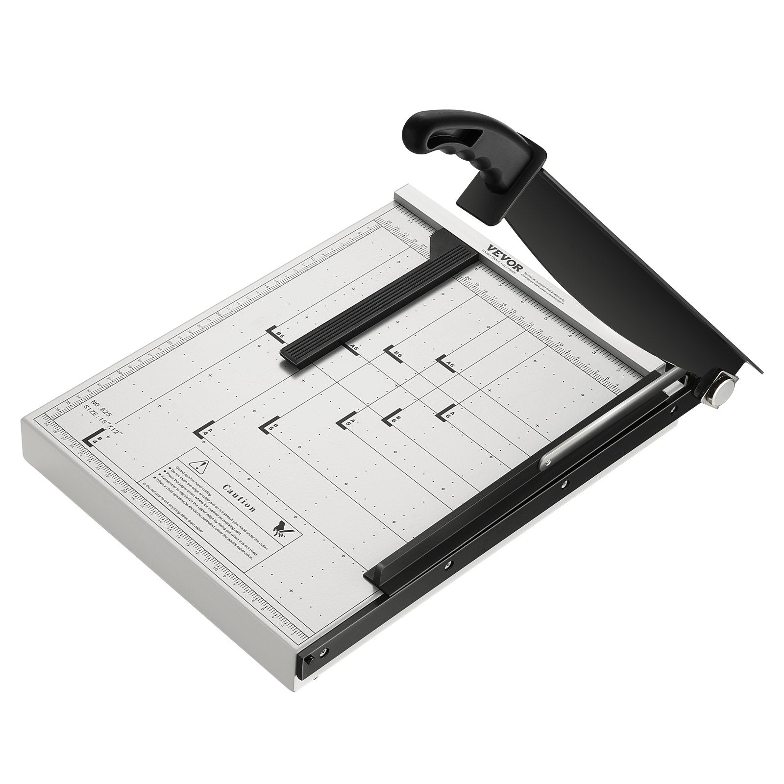 VEVOR Paper Cutter, Guillotine Trimmer, 15" Cut Length, 16 Sheets Capacity, Heavy Duty Guillotine Paper Cutter with Guard Rail/Blade Lock for Cardstock/Cardboard, Paper Trimmer for Home Office School 
