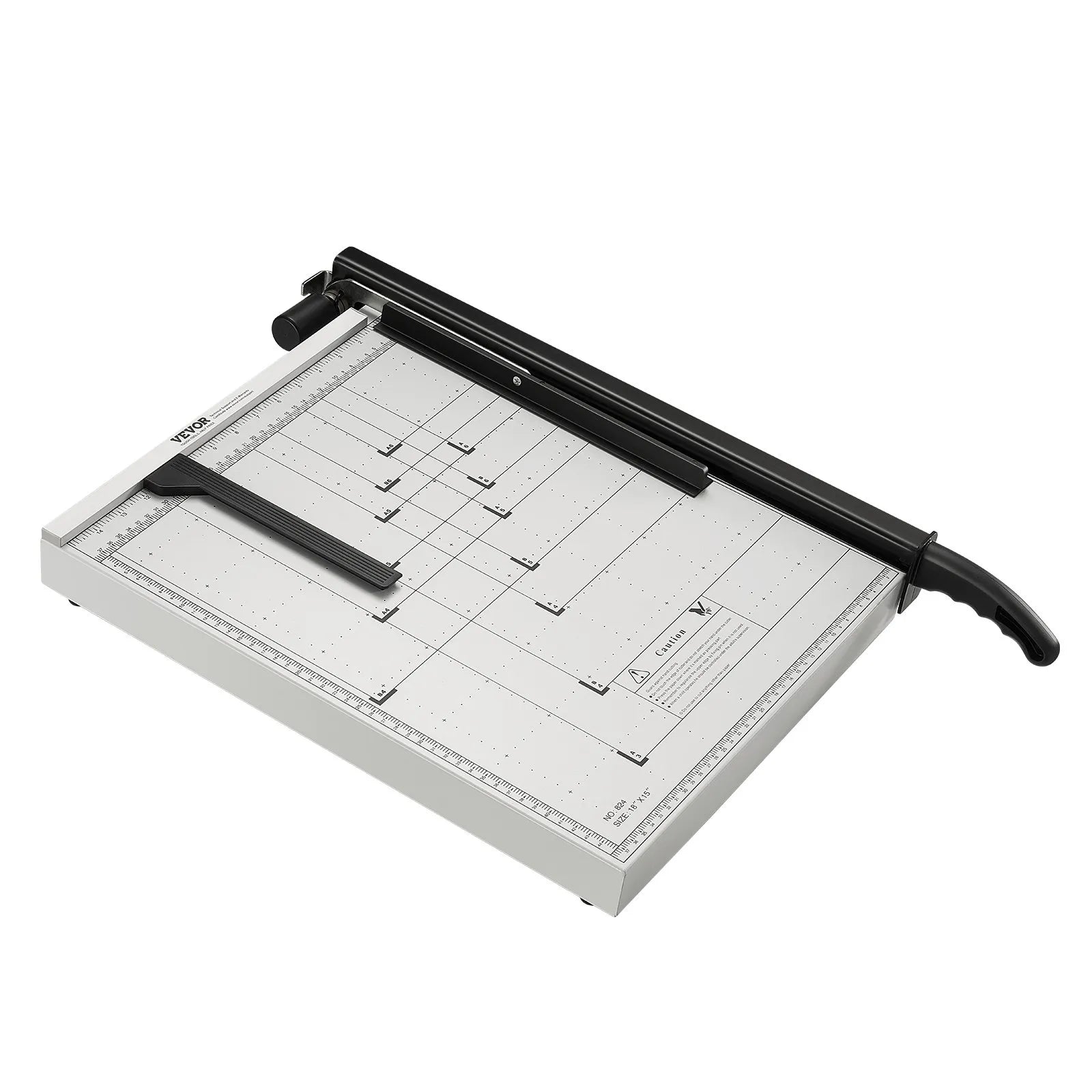 VEVOR Paper Cutter, Guillotine Trimmer, 18" Cut Length, 20 Sheets Capacity, Heavy Duty Guillotine Paper Cutter with Guard Rail/Blade Lock for Cardstock/Cardboard, Paper Trimmer for Home Office School