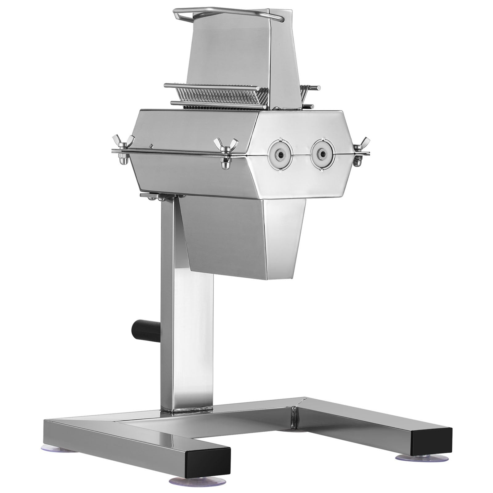 VEVOR Meat Tenderizer Machine, 5 in/12.5 cm Cutting Width, Manual Steak Tenderizer with Stainless Steel Blades and C-Clamp Combs, Heavy Duty Construction Used for Tendering Pork Beef Mutton 