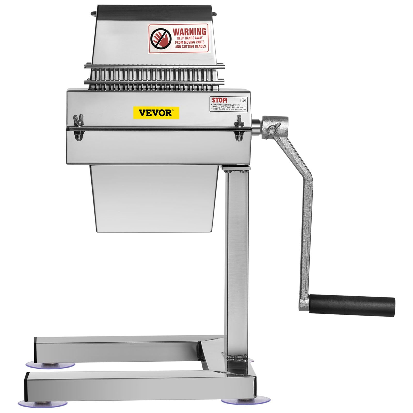 VEVOR Meat Tenderizer Machine, 5 in/12.5 cm Cutting Width, Manual Steak Tenderizer with Stainless Steel Blades and C-Clamp Combs, Heavy Duty Construction Used for Tendering Pork Beef Mutton 