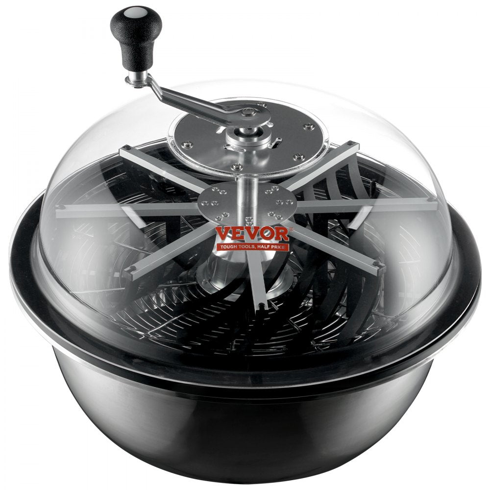 VEVOR Leaf Bowl Trimmer, 19'' Trimmer Bowl, Manual Bud Trimmer with Stainless-Steel Blades for Twisted Spin Cut, Clear Visibility Dome, Foldable Herb Drying Rack and Hand Pruner Included 