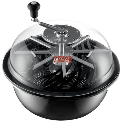 VEVOR Leaf Bowl Trimmer, 19'' Trimmer Bowl, Manual Bud Trimmer with Stainless-Steel Blades for Twisted Spin Cut, Clear Visibility Dome, Foldable Herb Drying Rack and Hand Pruner Included 