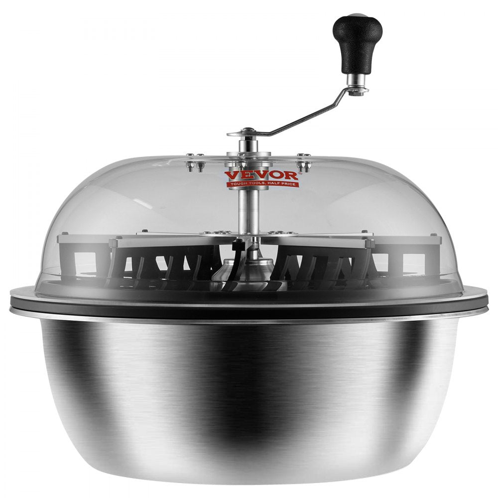 VEVOR Leaf Bowl Trimmer, 19'' Trimmer Bowl, Manual Bud Trimmer with Stainless-Steel Blades for Twisted Spin Cut, Clear Visibility Dome, Foldable Herb Drying Rack and Hand Pruner Included 
