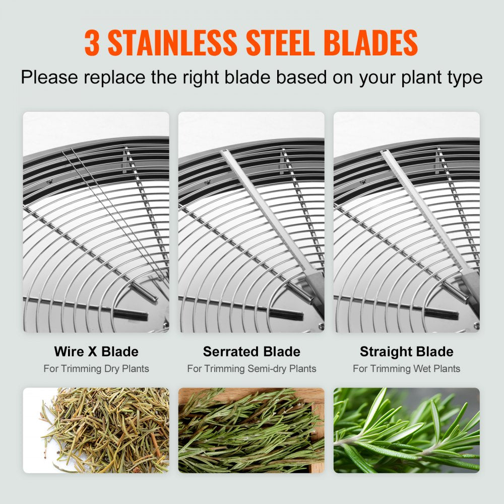 VEVOR Leaf Bowl Trimmer, 24'' Trimmer Bowl, Manual Bud Trimmer with Stainless-Steel Blades for Twisted Spin Cut, Clear Visibility Dome and Hand Pruner Included, for Cutting Leaves, Buds, Flowers 