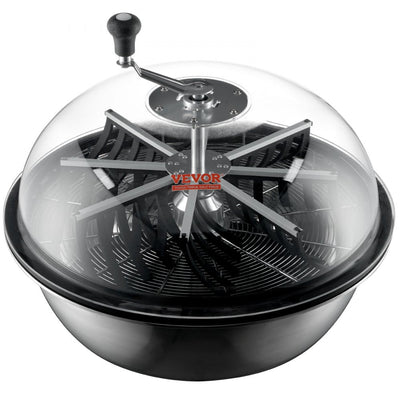 VEVOR Leaf Bowl Trimmer, 24'' Trimmer Bowl, Manual Bud Trimmer with Stainless-Steel Blades for Twisted Spin Cut, Clear Visibility Dome and Hand Pruner Included, for Cutting Leaves, Buds, Flowers 