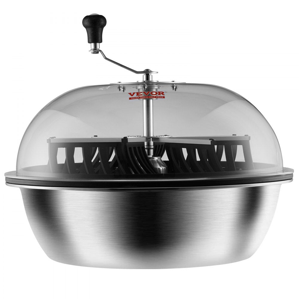 VEVOR Leaf Bowl Trimmer, 24'' Trimmer Bowl, Manual Bud Trimmer with Stainless-Steel Blades for Twisted Spin Cut, Clear Visibility Dome and Hand Pruner Included, for Cutting Leaves, Buds, Flowers 