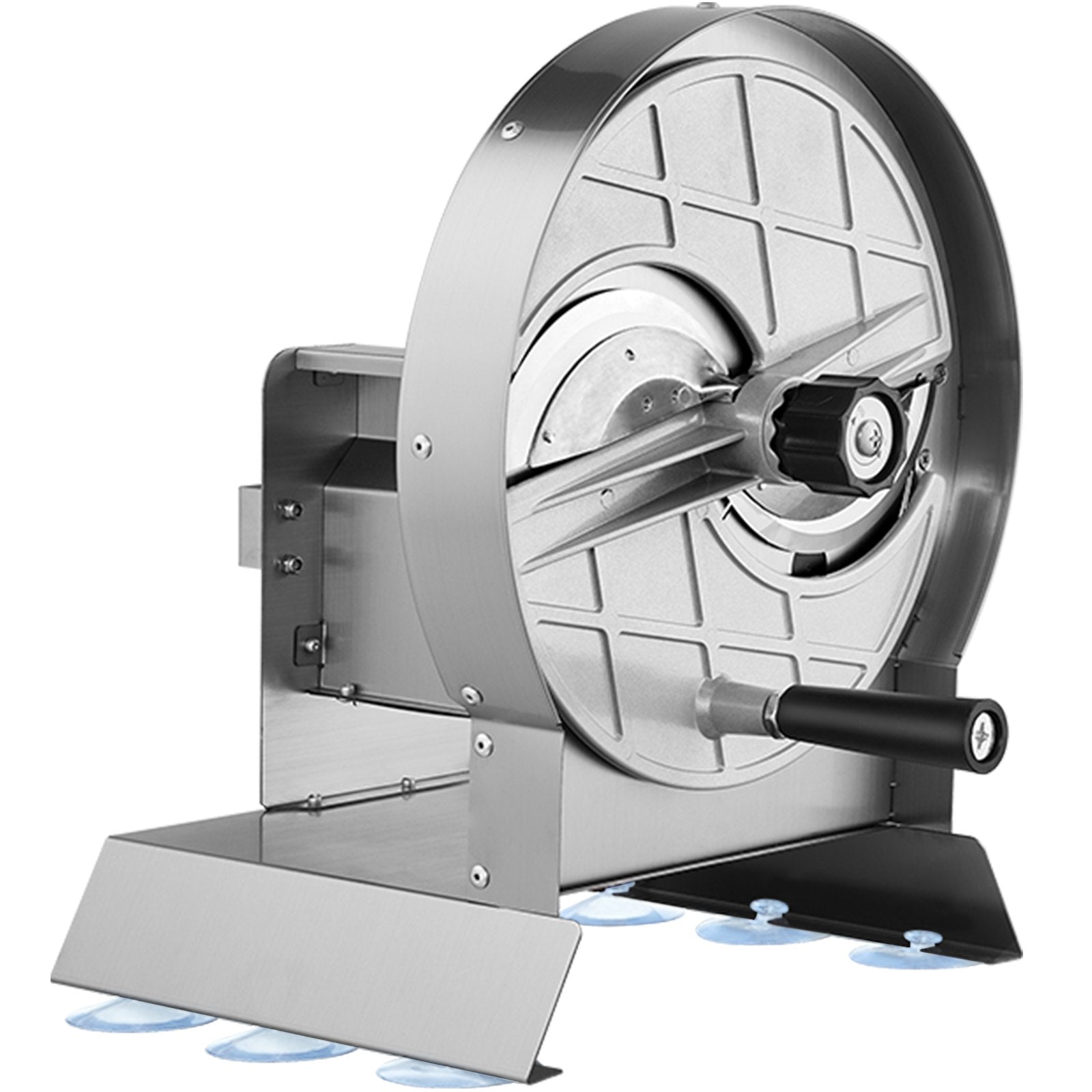 VEVOR Manual Vegetable Fruit Slicer, 0-0.5"/0-12mm Thickness Adjustable Commercial Slicer Machine, Stainless Steel Food Cutter Slicing Machine with 2 Spare Blades, for Potato, Cucumber, Lemon, Tomato 