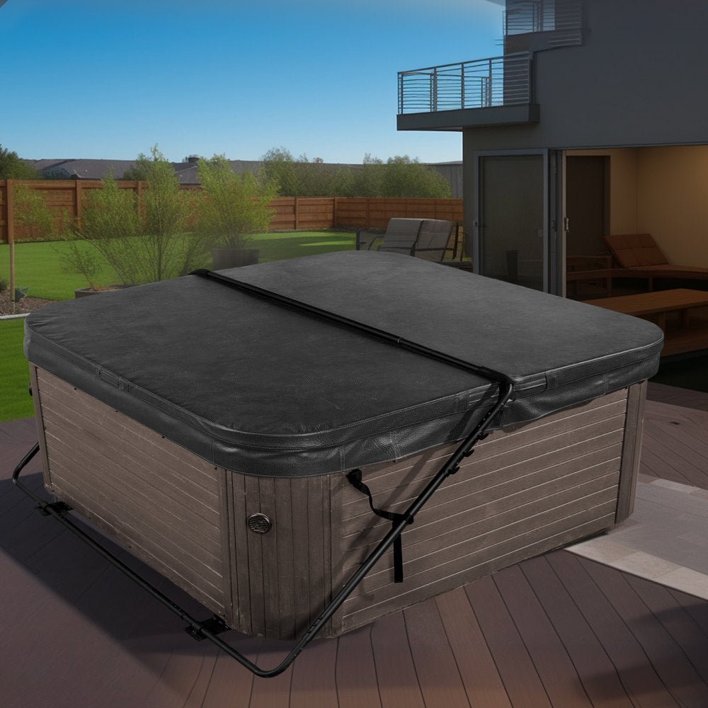 VEVOR Hot Tub Cover Lift, Spa Cover Lift, Height 31.5" - 41.3" Width 53" - 92.5" Adjustable, Installed at the Bottom on One Side, Suitable for Various Sizes of Rectangular Bathtubs, Hot Tubs, Spa 