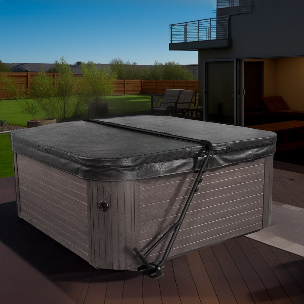 VEVOR Hot Tub Cover Lift, Spa Cover Lift, Height 31.5" - 41.3" Width 57" - 92.5" Adjustable, Installed Underneath on Both Sides, Suitable for Various Sizes of Rectangular Bathtubs, Hot Tubs, Spa 