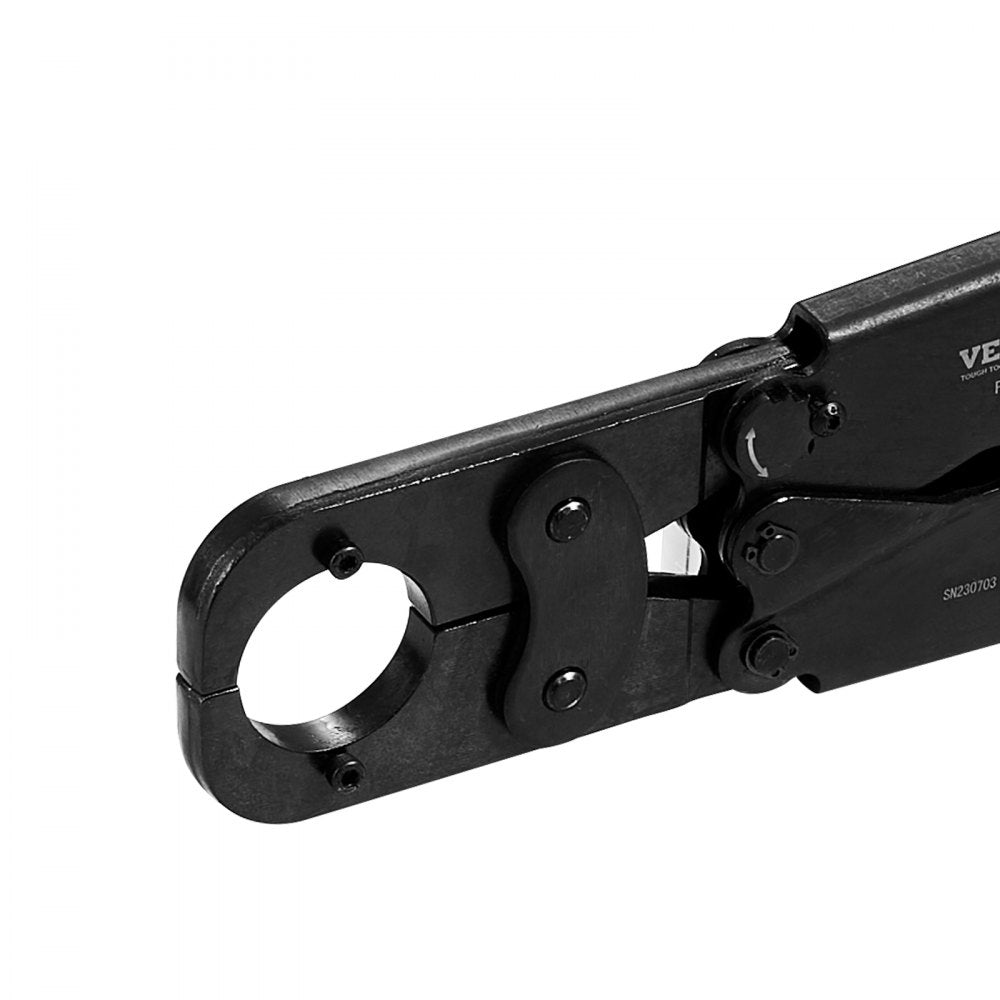 VEVOR PEX Pipe Crimping Tool Kit, Pro Press Crimper for 3/8", 1/2", 3/4" Crimp Rings, with 3 Jaw Dies, PEX Tubing Cutter, Go/No-Go Gauge, Copper Ring Removal Tool, Meets ASTM F1807 Standards 