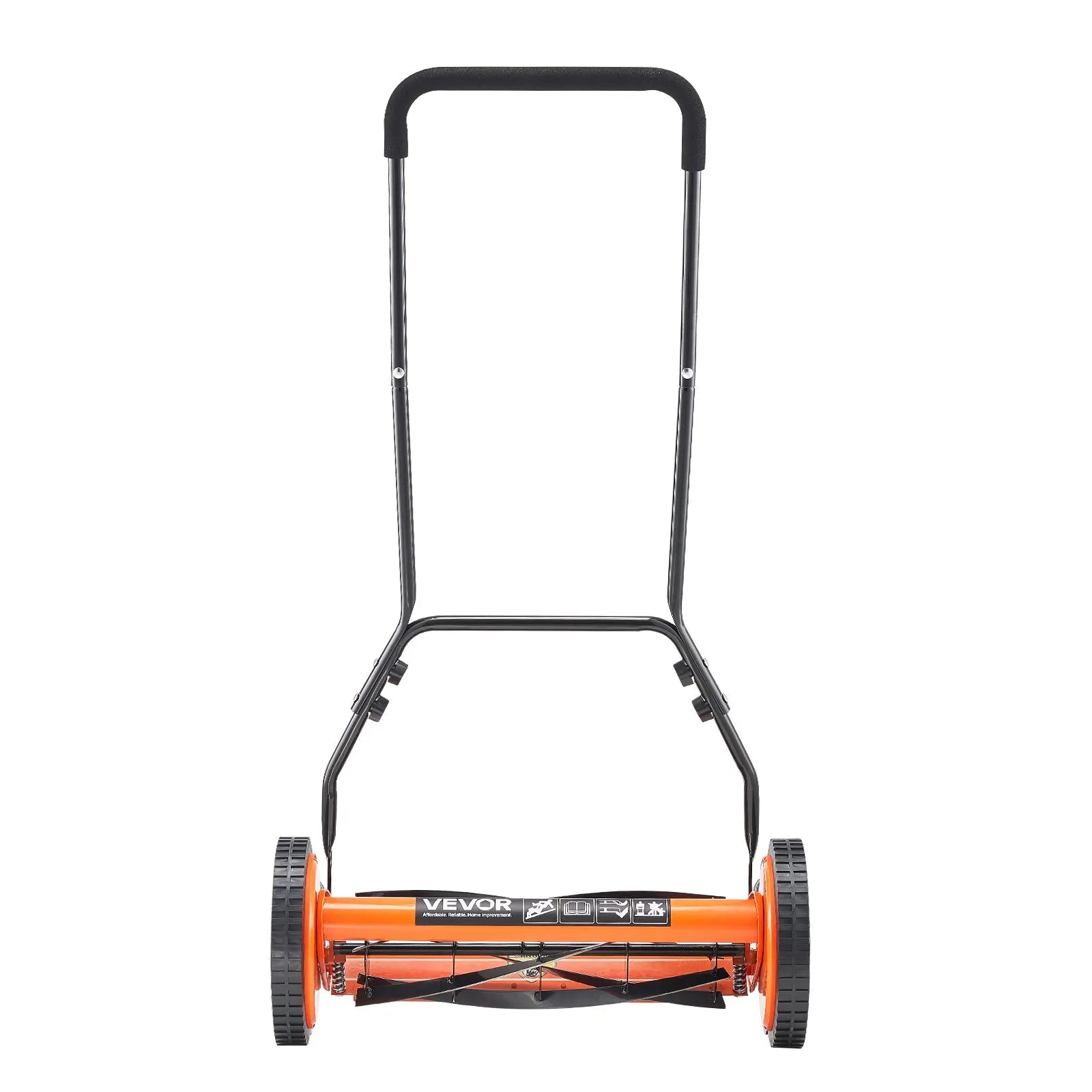 Manual Push Reel Lawn Mower with Grass Catcher Bag, 5-Blade Walk-Behind Mower, 14 in or 18 in