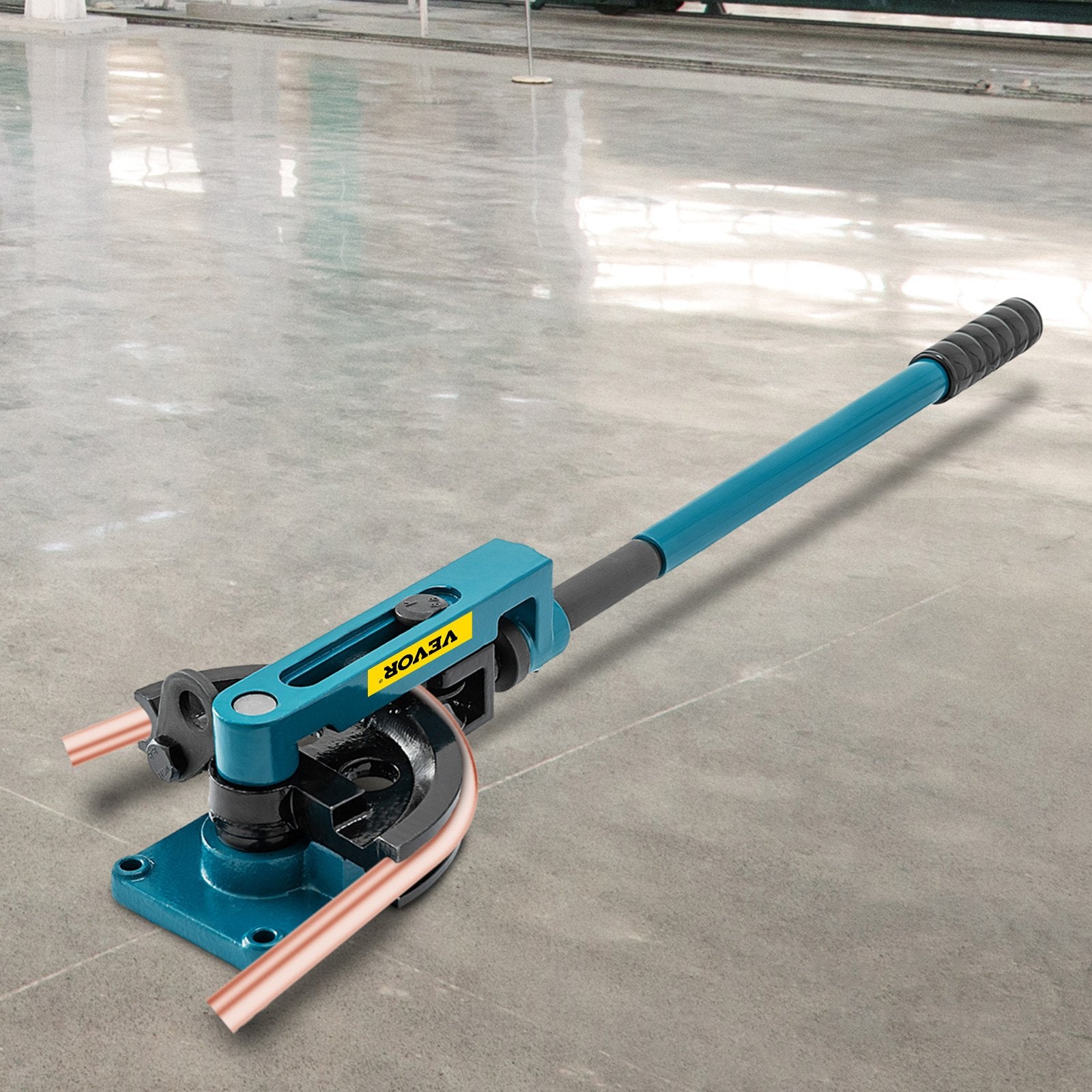 VEVOR Pipe Tube Bender 3/8" to 1", Manual Tube Bender with 7 Dies, Heavy Duty Tube Bender Tubing of Steel Metal Copper Ideal for Repair Shops 
