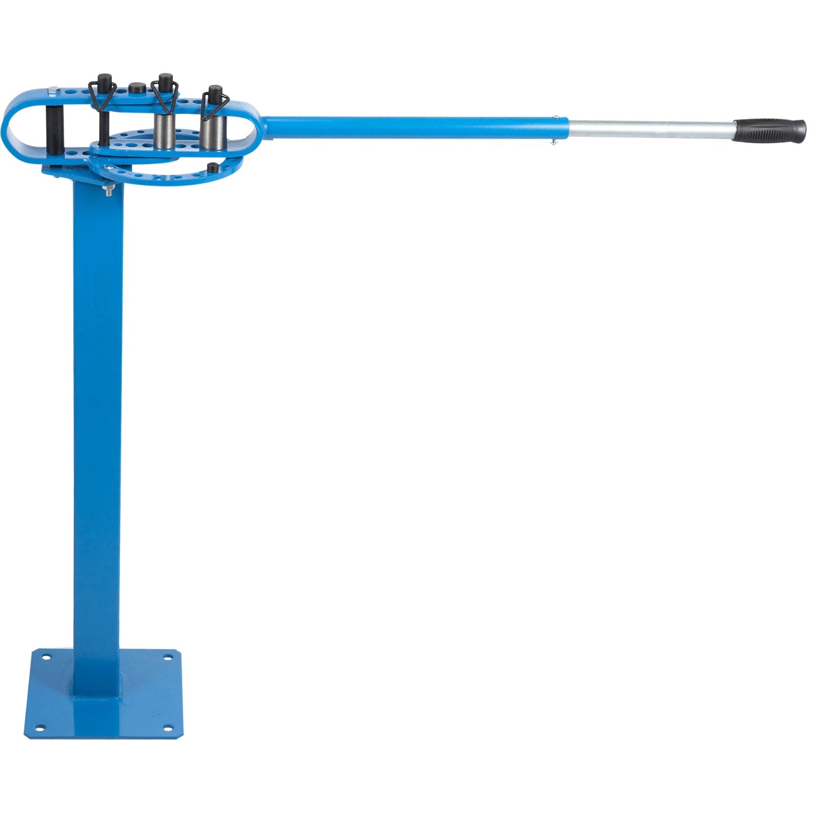 VEVOR YP 38 Pedestal Floor Compact Bender 7 Dies Versatile Compact Metal Tubing Bender 44' Mount Powdercoat Telescoping Handle Maximum 5/8" Thick 1-15/16" Width 