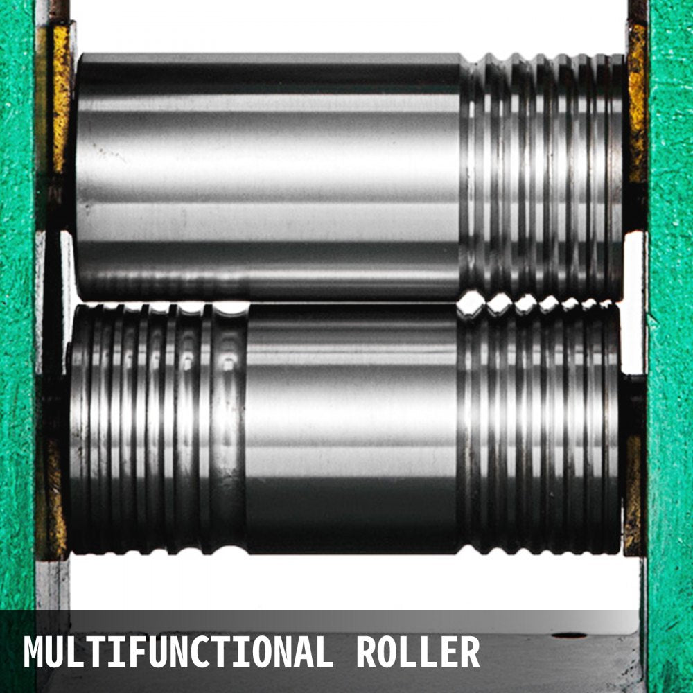 VEVOR Jewelry Combination Rolling Mill 120mm Width Flat Rolling Mill 55 mm Diameter Rollers Rolling Mill Press Gear Ratio 4:1 Jewelry Press Tabletting Tool for Jewelry Repair Design 