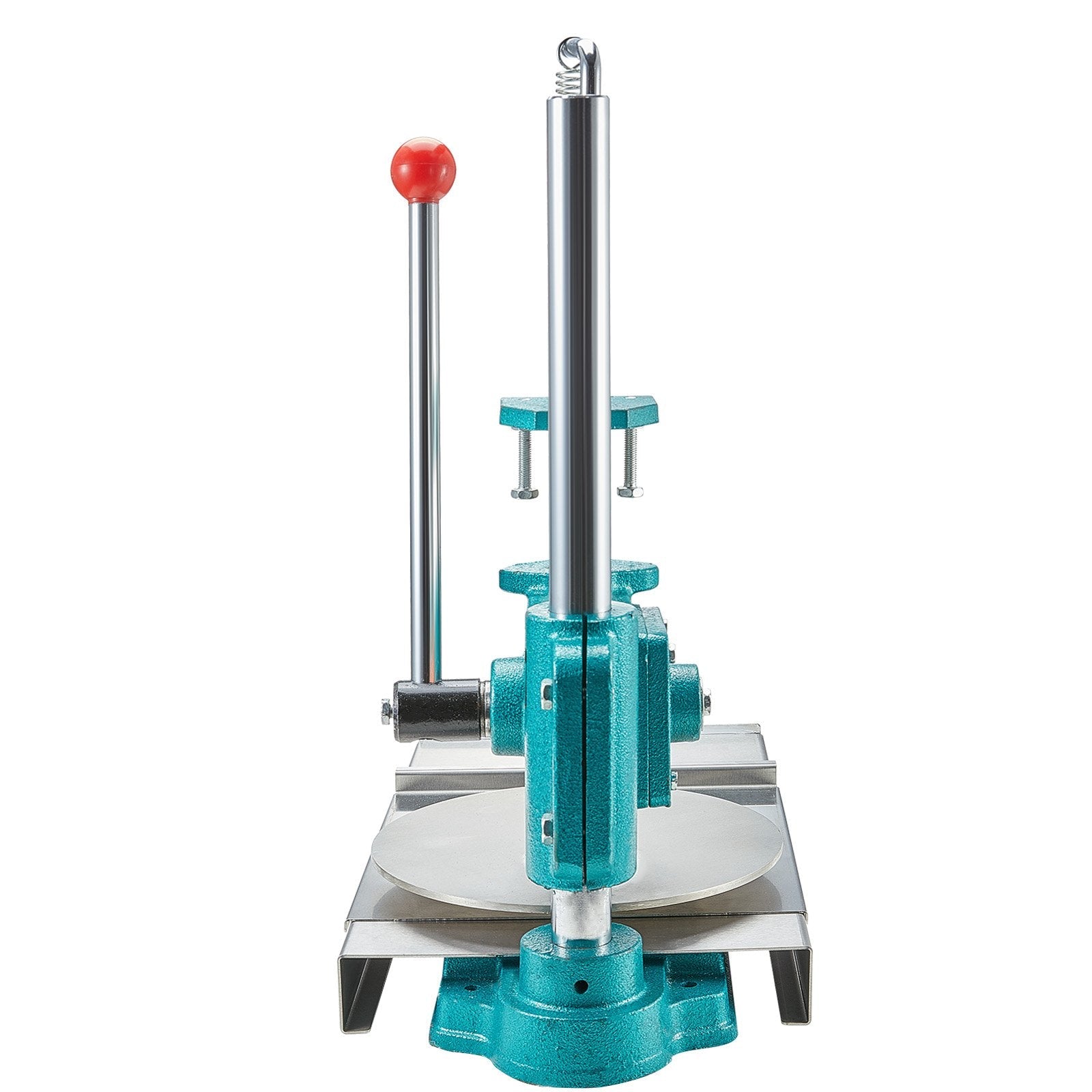 VEVOR Manual Pizza Dough Press Machine, 9.5inch/24cm Household Pizza Pastry, Stainless Steel Pizza Presser, Commercial Chapati Sheet Pizza Crust Press Plate, Height Adjustable Pizza Forming Machine 