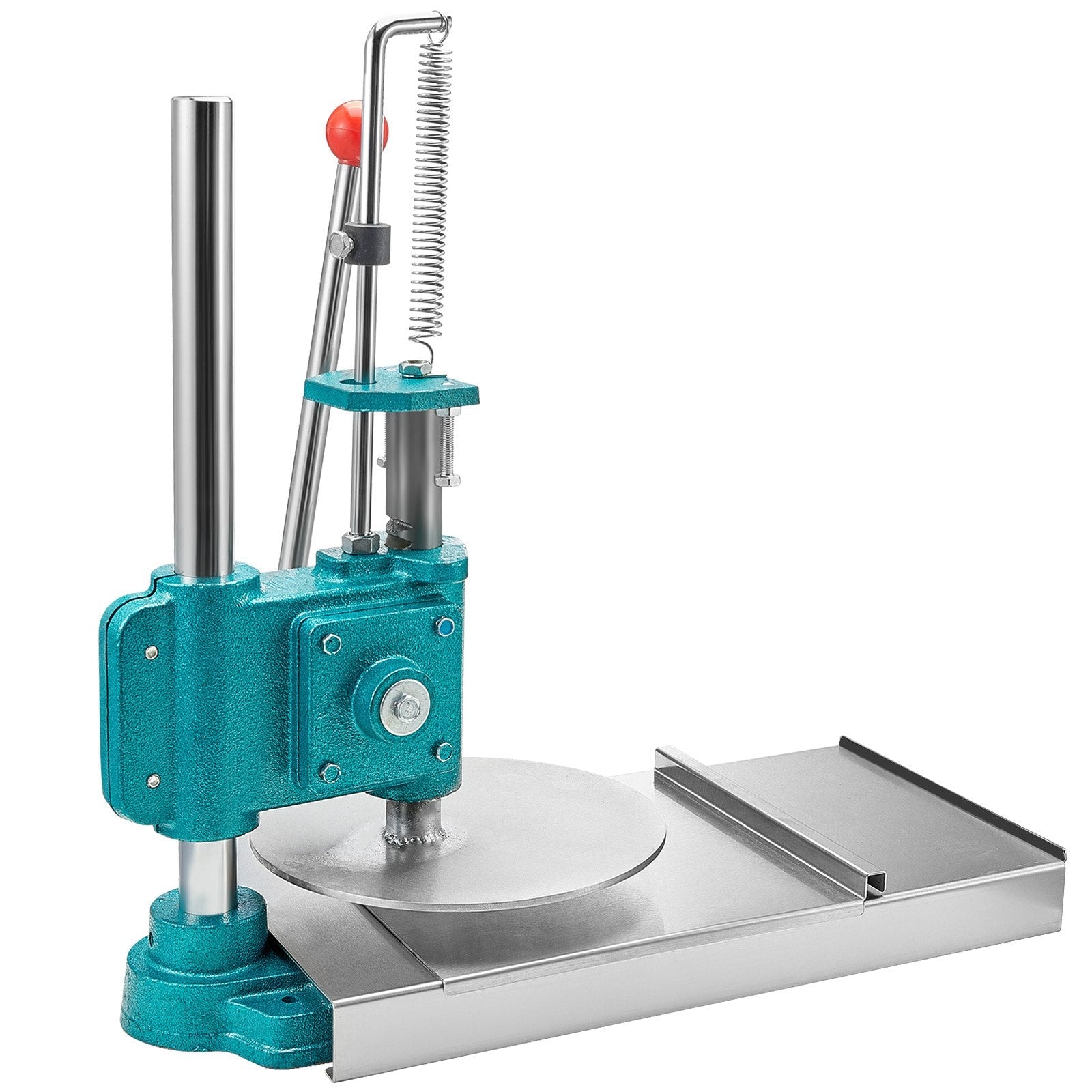 VEVOR Manual Pizza Dough Press Machine, 9.5inch/24cm Household Pizza Pastry, Stainless Steel Pizza Presser, Commercial Chapati Sheet Pizza Crust Press Plate, Height Adjustable Pizza Forming Machine 