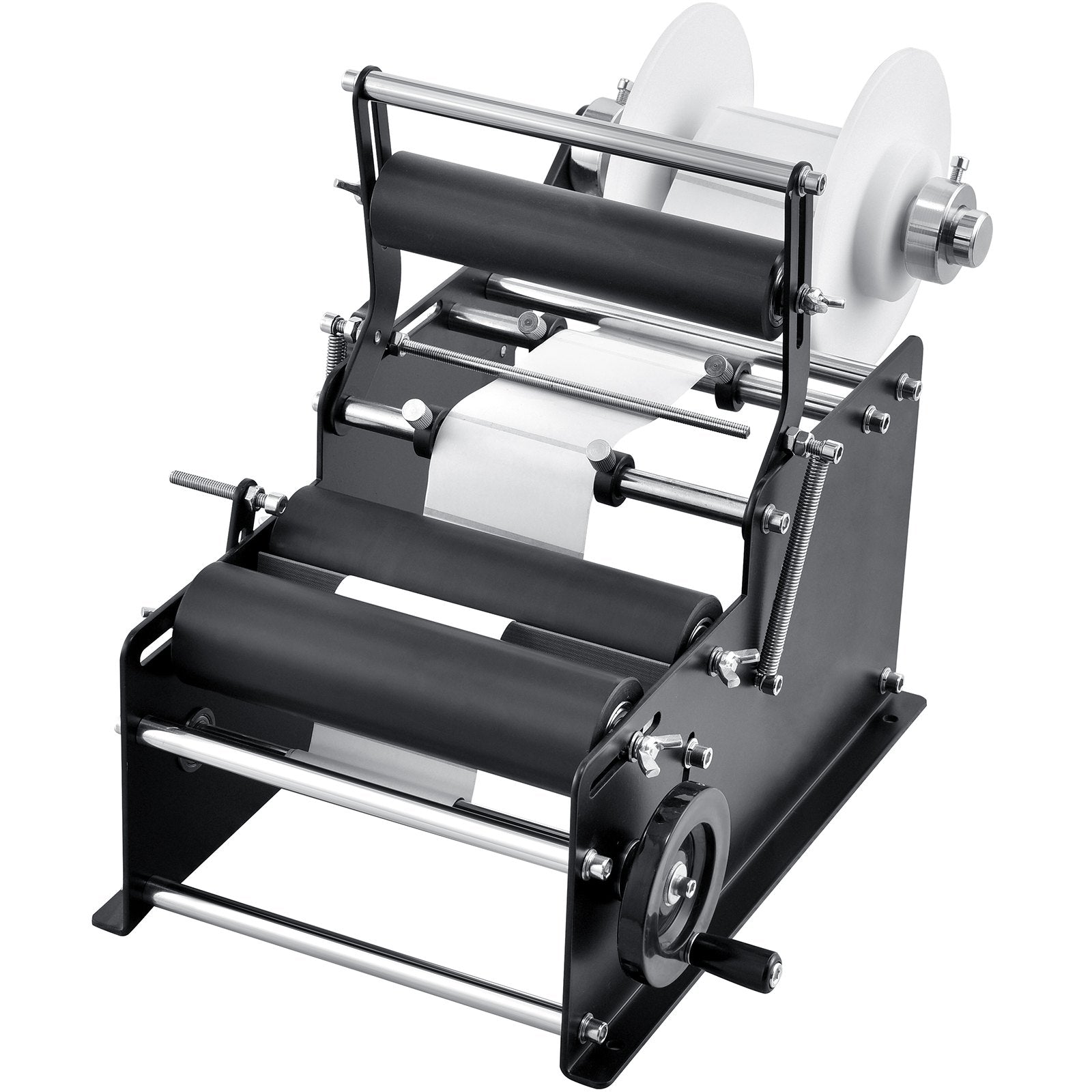 VEVOR Manual Round Labeling Machine, 15-20pcs/min, Bottle Label Applicator for Round Bottles, Adjustable Manual Round Bottle Labeler Suitable for Bottle Diameter 0.78-4.72 inches (with Pressing Bar) 