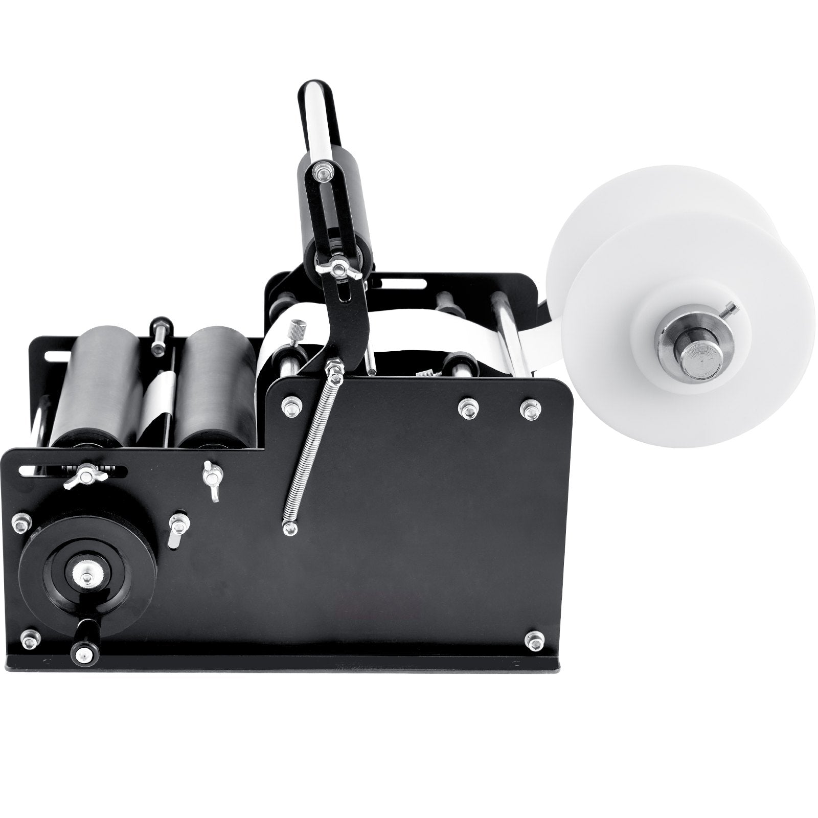 VEVOR Manual Round Labeling Machine, 15-20pcs/min, Bottle Label Applicator for Round Bottles, Adjustable Manual Round Bottle Labeler Suitable for Bottle Diameter 0.78-4.72 inches (with Pressing Bar) 
