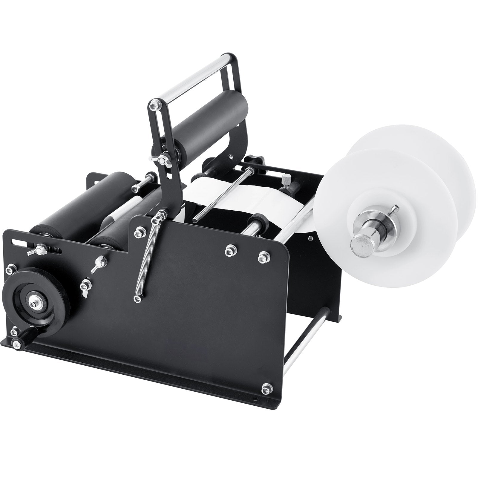 VEVOR Manual Round Labeling Machine, 15-20pcs/min, Bottle Label Applicator for Round Bottles, Adjustable Manual Round Bottle Labeler Suitable for Bottle Diameter 0.78-4.72 inches (with Pressing Bar) 