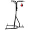 VEVOR 2 in 1 Punching Bag Stand, Steel Heavy Duty Workout Equipment, Adjustable Height Boxing Punching Bag and Speed Bag Stand, Freestanding Sandbag Rack