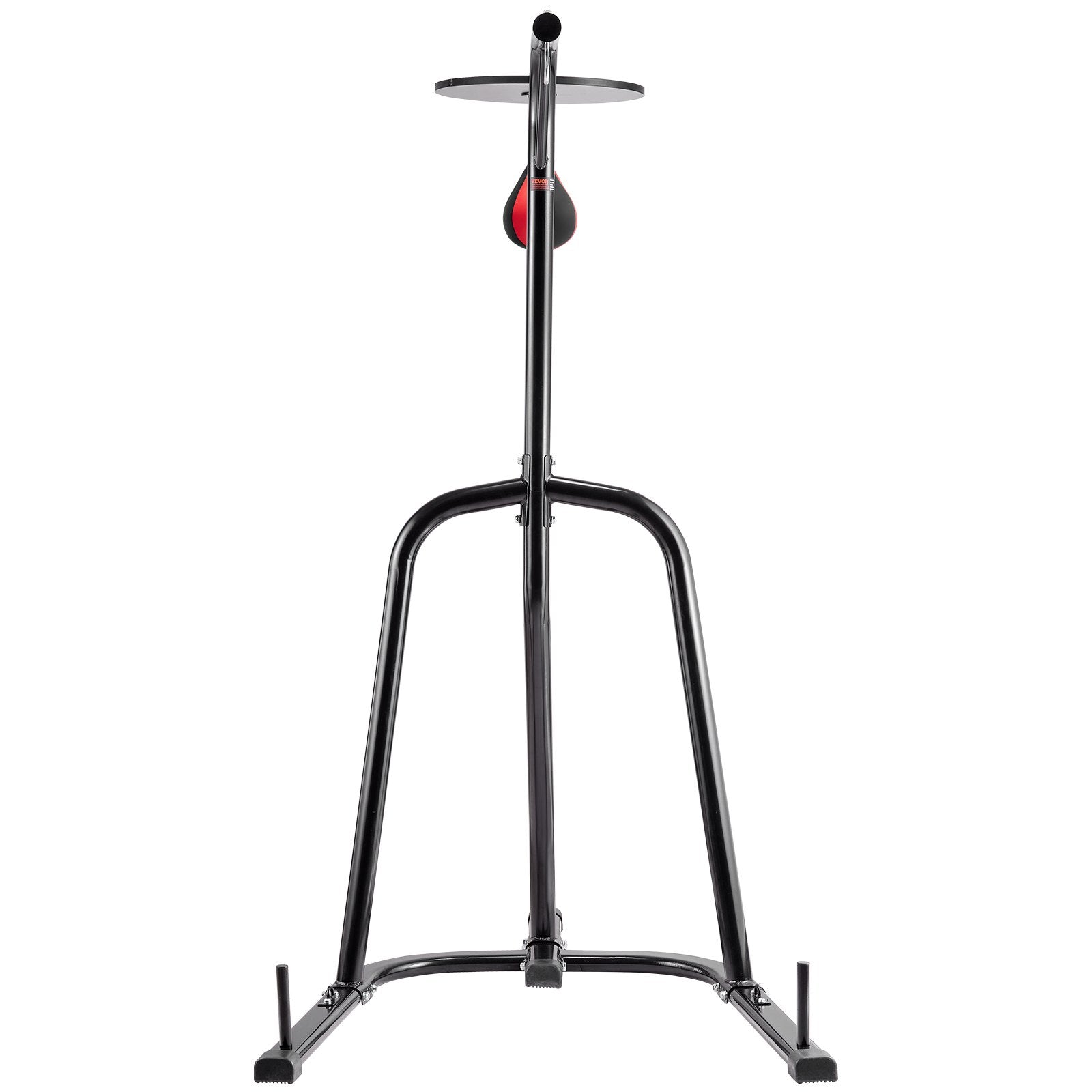 VEVOR 2 in 1 Punching Bag Stand, Steel Heavy Duty Workout Equipment, Adjustable Height Boxing Punching Bag and Speed Bag Stand, Freestanding Sandbag Rack 