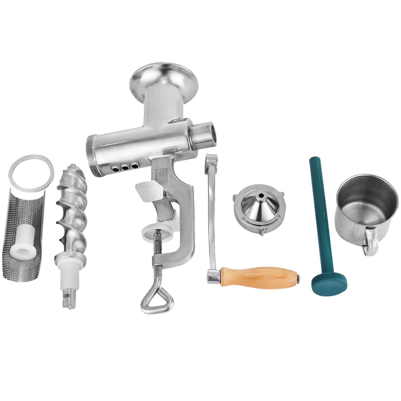 VEVOR Wheatgrass Extractor Portable Wheatgrass Juicer with 3 Sieves Wheatgrass Juicers Manual Stainless Steel Wheatgrass Extractor Machine for Wheat Grass Fruit Vegetable 
