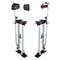 VEVOR Drywall Stilts, 24''-40'' Adjustable Aluminum Tool Stilts with Protective Knee Pads, Durable and Non-slip Work Stilts for Sheetrock Painting, Walking, Taping, Silver