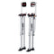 VEVOR Drywall Stilts, 36''-50'' Adjustable Aluminum Tool Stilts with Protective Knee Pads, Durable and Non-slip Work Stilts for Sheetrock Painting, Walking, Taping, Silver