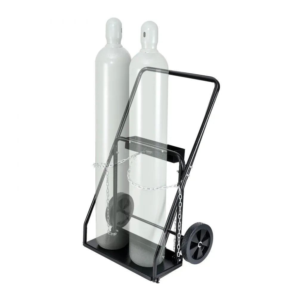 VEVOR Dual Welding Cylinder Cart Oxygen Acetylene Tank Cart with 10" Solid Wheel