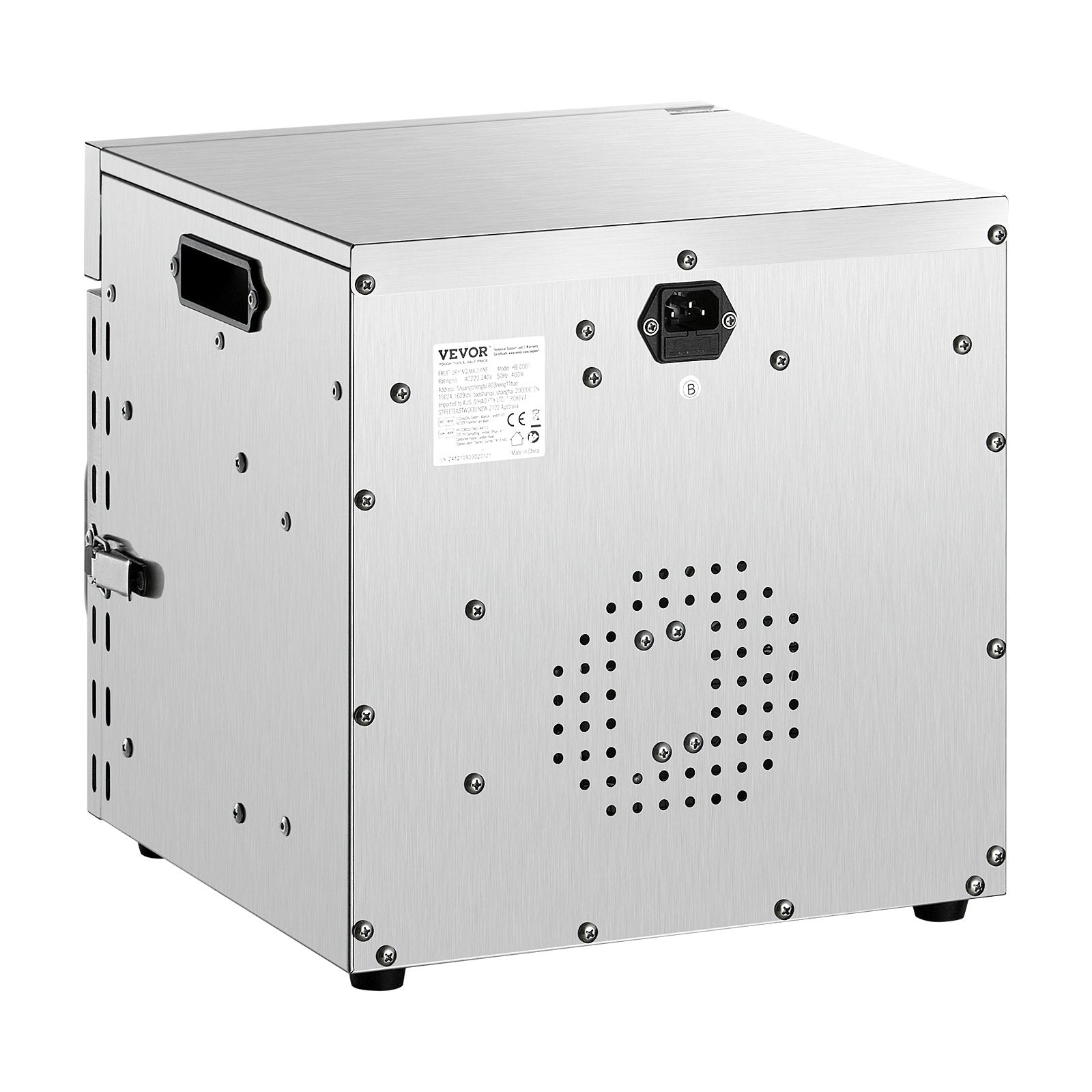 VEVOR 8 Trays Food Dehydrator Machine Stainless Steel 400W Jerky Fruit Drying 