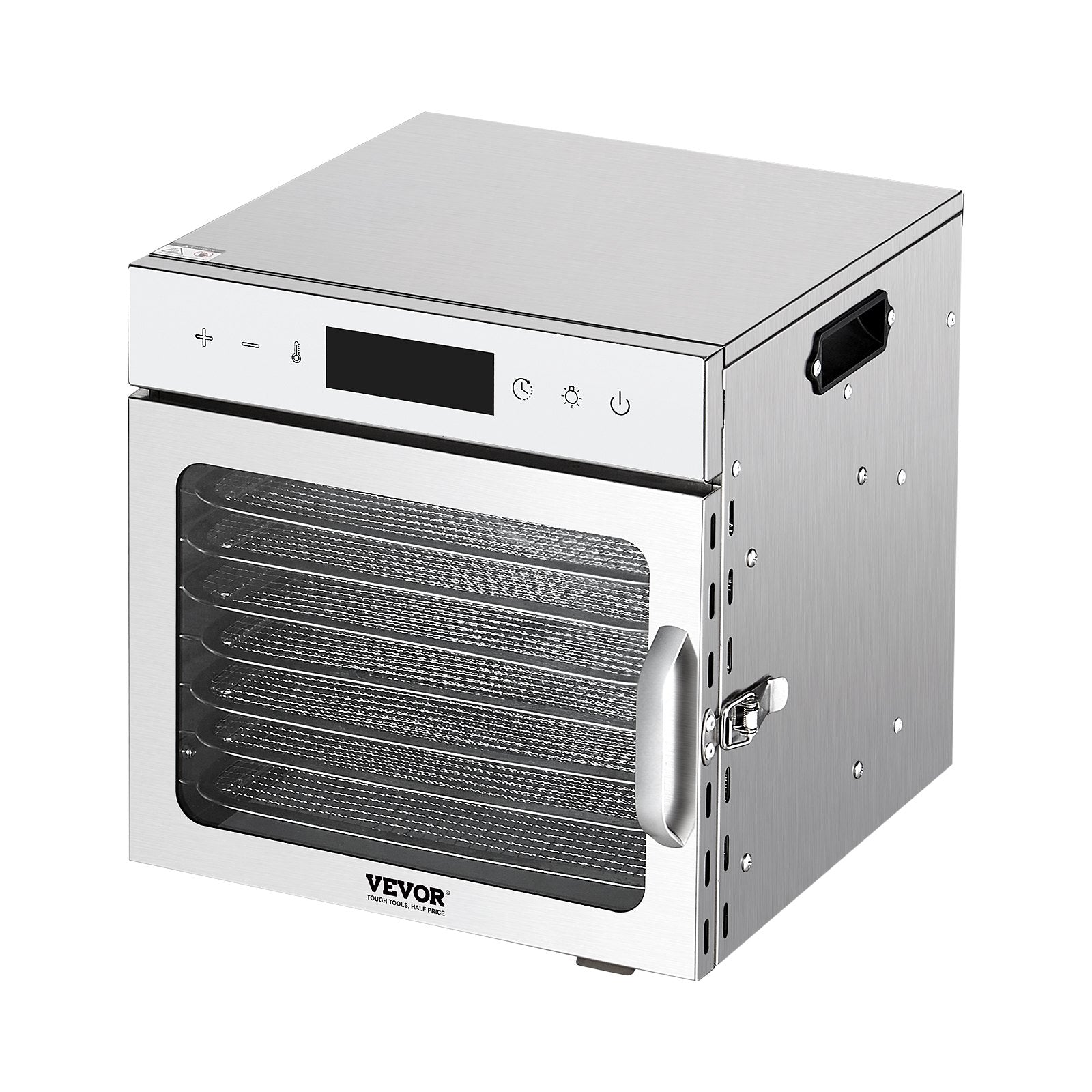 VEVOR 8 Trays Food Dehydrator Machine Stainless Steel 400W Jerky Fruit Drying 