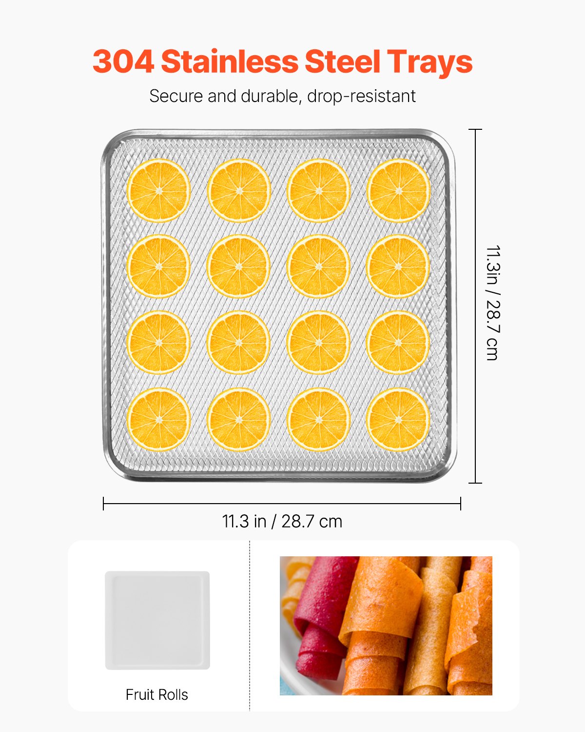 12 Trays Food Dehydrator Machine Stainless Steel 850W Jerky Meat Fruit Drying 