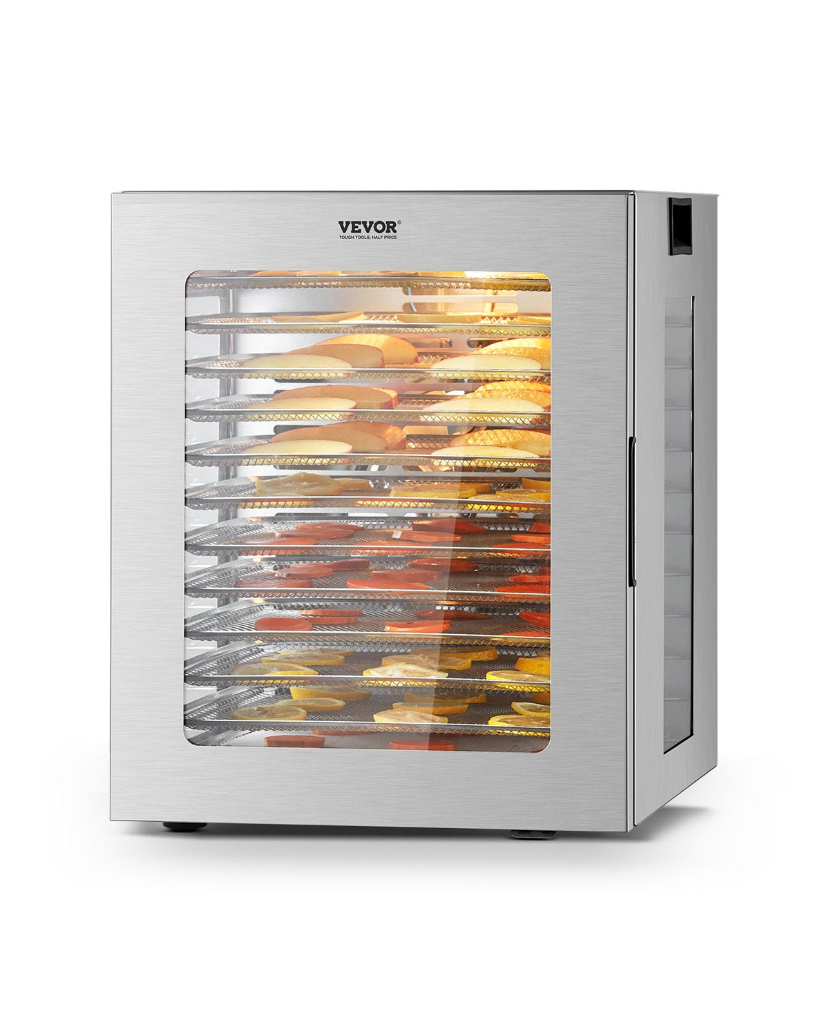 12 Trays Food Dehydrator Machine Stainless Steel 850W Jerky Meat Fruit Drying 