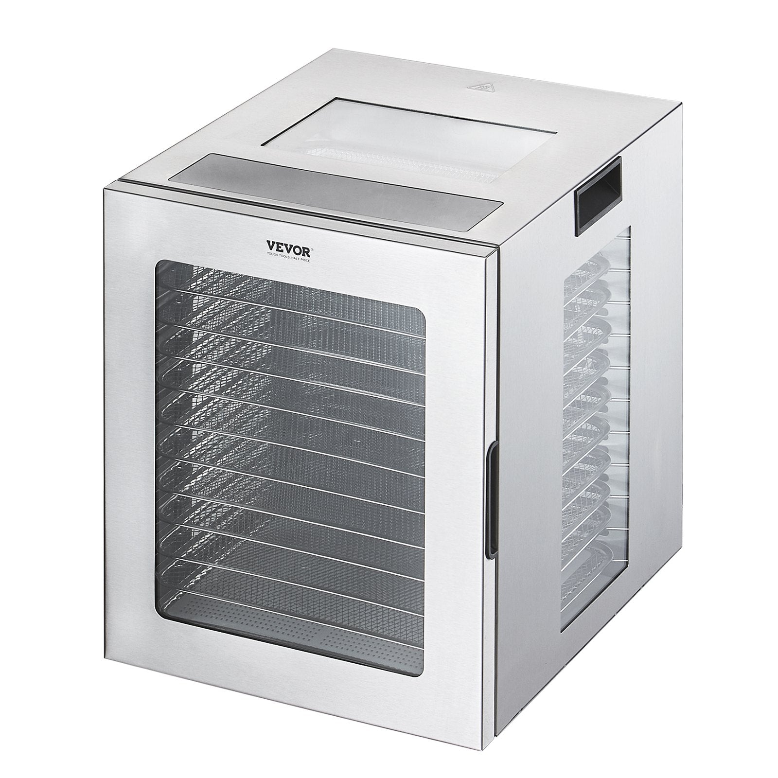 12 Trays Food Dehydrator Machine Stainless Steel 850W Jerky Meat Fruit Drying 