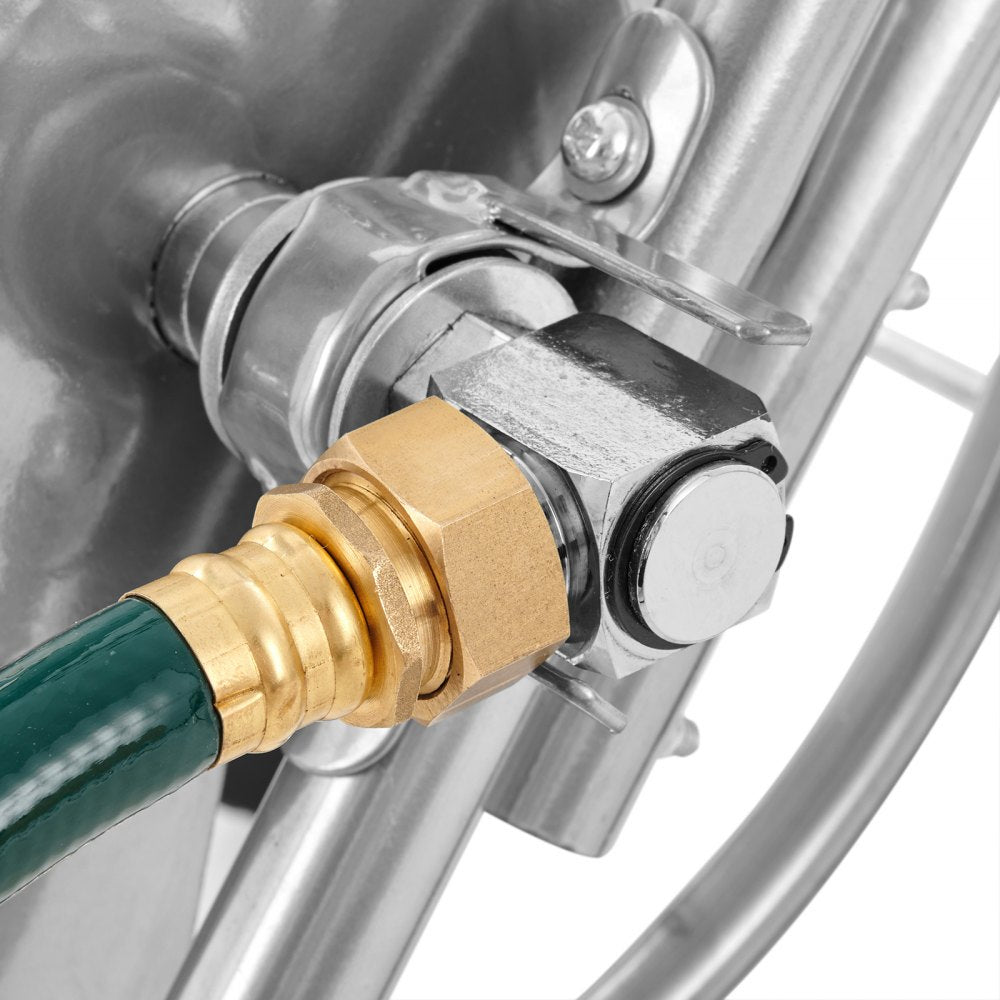 VEVOR 175 ft of 5/8’’ Hose Reel Cart, (Hose Not Included), Garden Water Hose Carts Mobile Tools with Wheels, Heavy Duty Powder-coated Steel Outdoor Planting for Garden, Yard, Lawn 