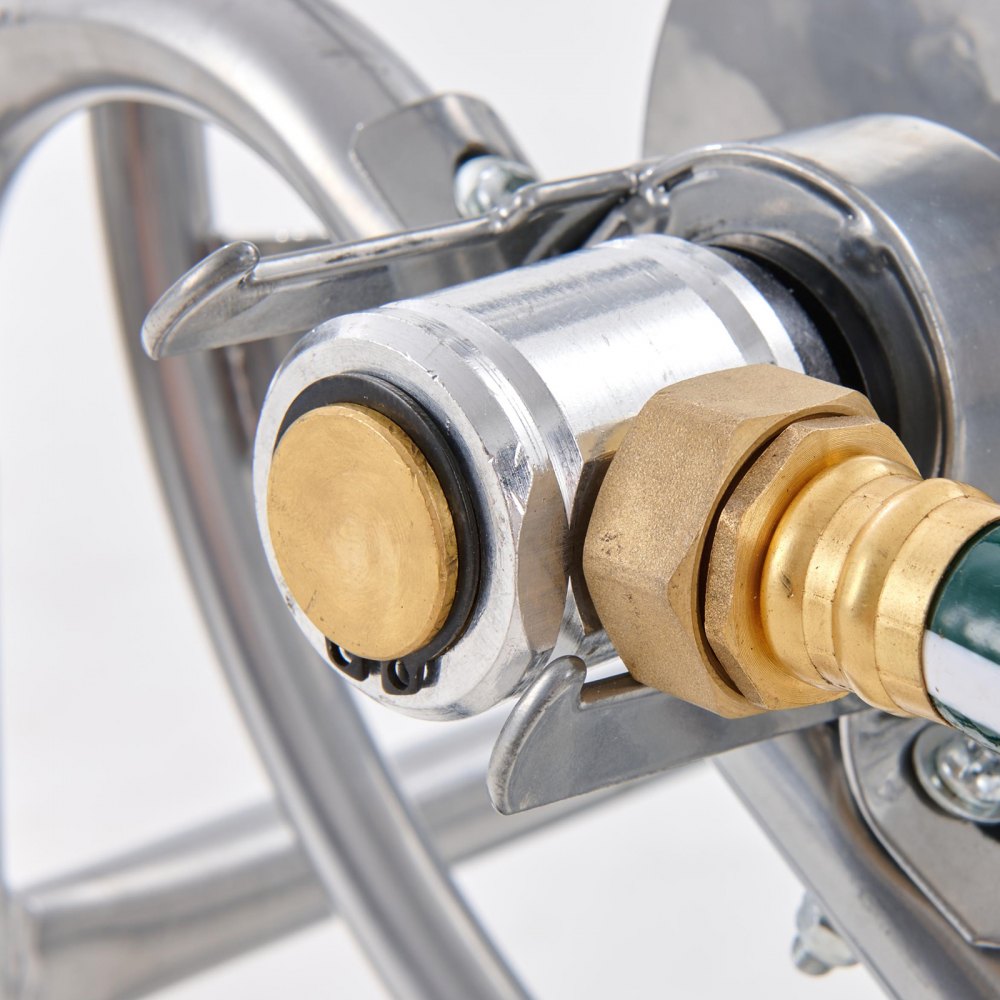 VEVOR Hose Reel Cart, Hold Up to 200 ft of 5/8’’ Hose (Hose Not Included), Garden Water Hose Carts Mobile Tools with Wheels, Heavy Duty Powder-coated Steel Outdoor Planting for Garden, Yard, Lawn 