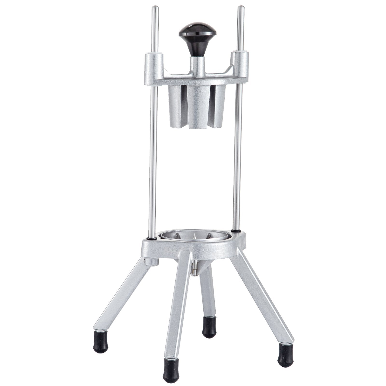VEVOR 4-Section Commercial Easy Wedger Stainless Steel Blade Fruit Lime Slicer, Lemon Cutter for Home Bar Restaurant, Sliver 