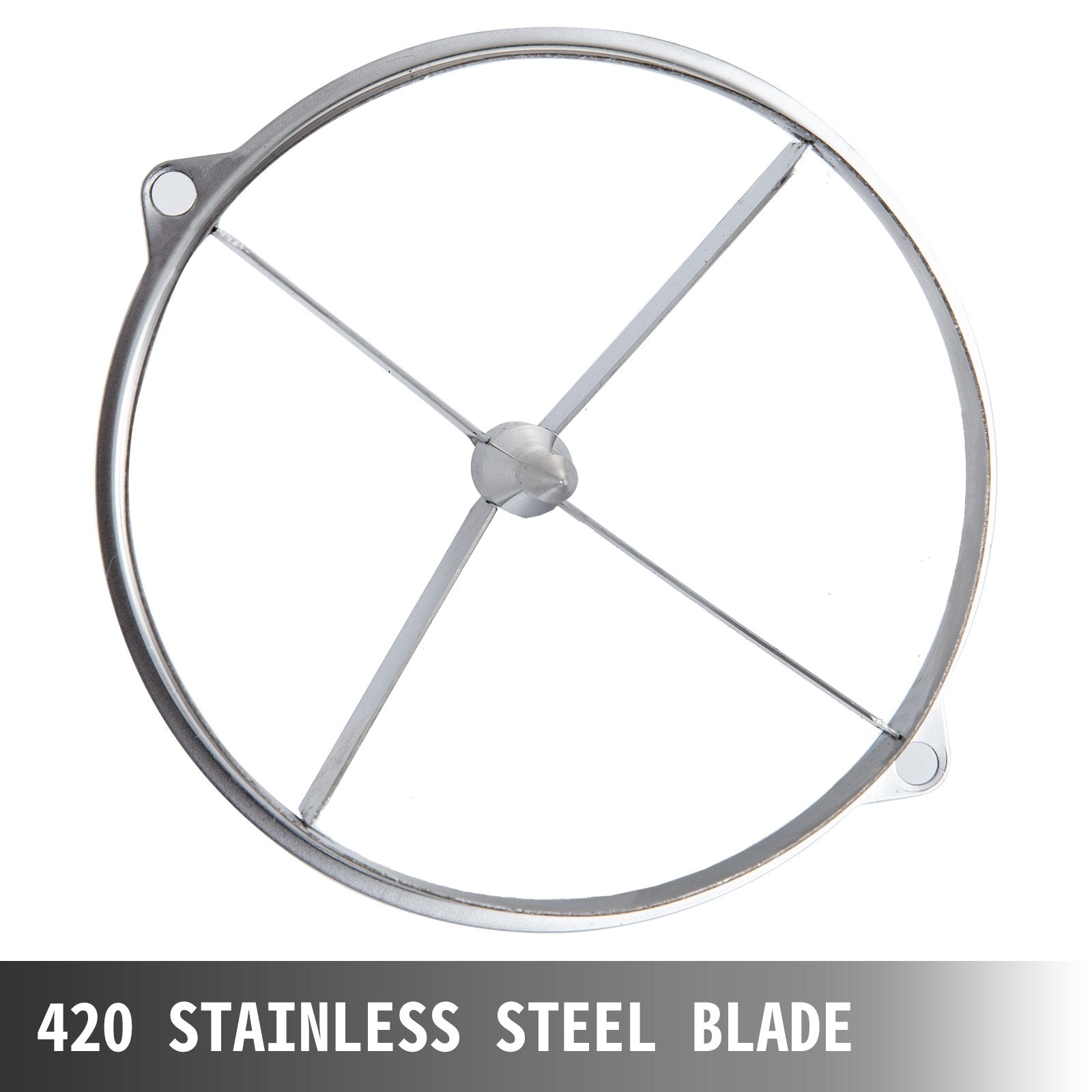VEVOR 4-Section Commercial Easy Wedger Stainless Steel Blade Fruit Lime Slicer, Lemon Cutter for Home Bar Restaurant, Sliver 