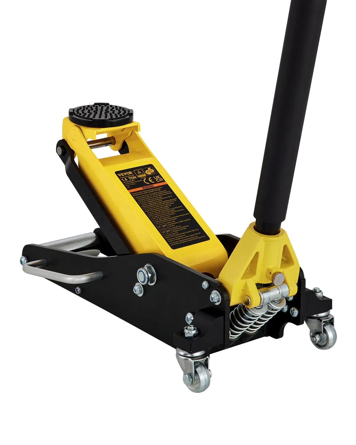 VEVOR Floor Jack, 1.5 Ton Low Profile Floor Jack, Aluminum and Steel Racing Floor Jack with Dual Pistons Quick Lift Pump, Floor Jack Lifting Range 3-3/20"-14-10/27"