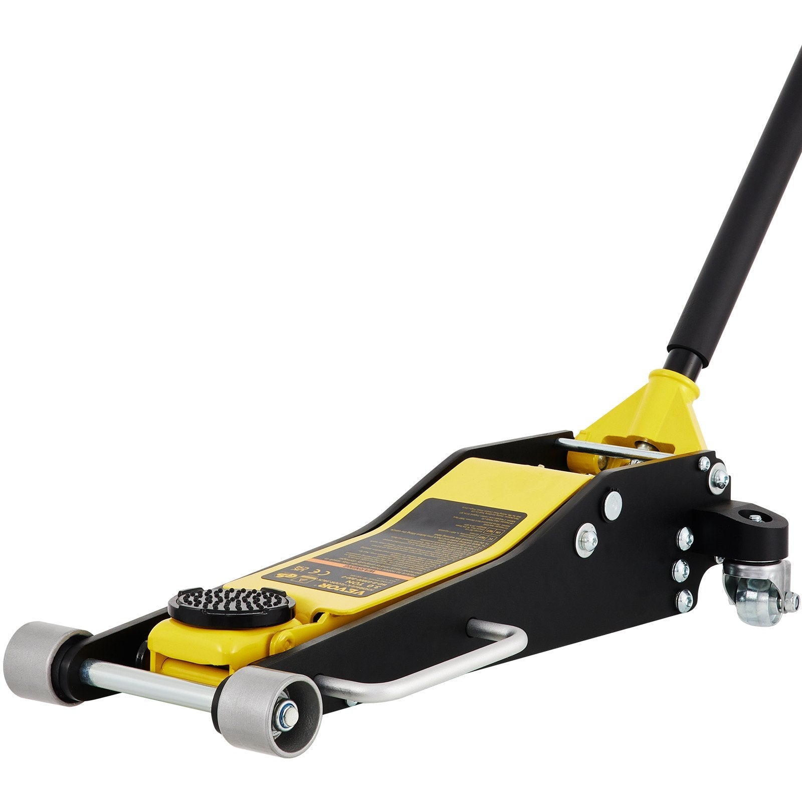 VEVOR Floor Jack, 3 Ton Low Profile Floor Jack, Aluminum and Steel Racing Floor Jack with Dual Pistons Quick Lift Pump, Floor Jack Lifting Range 3-6/11"-19-11/16" 