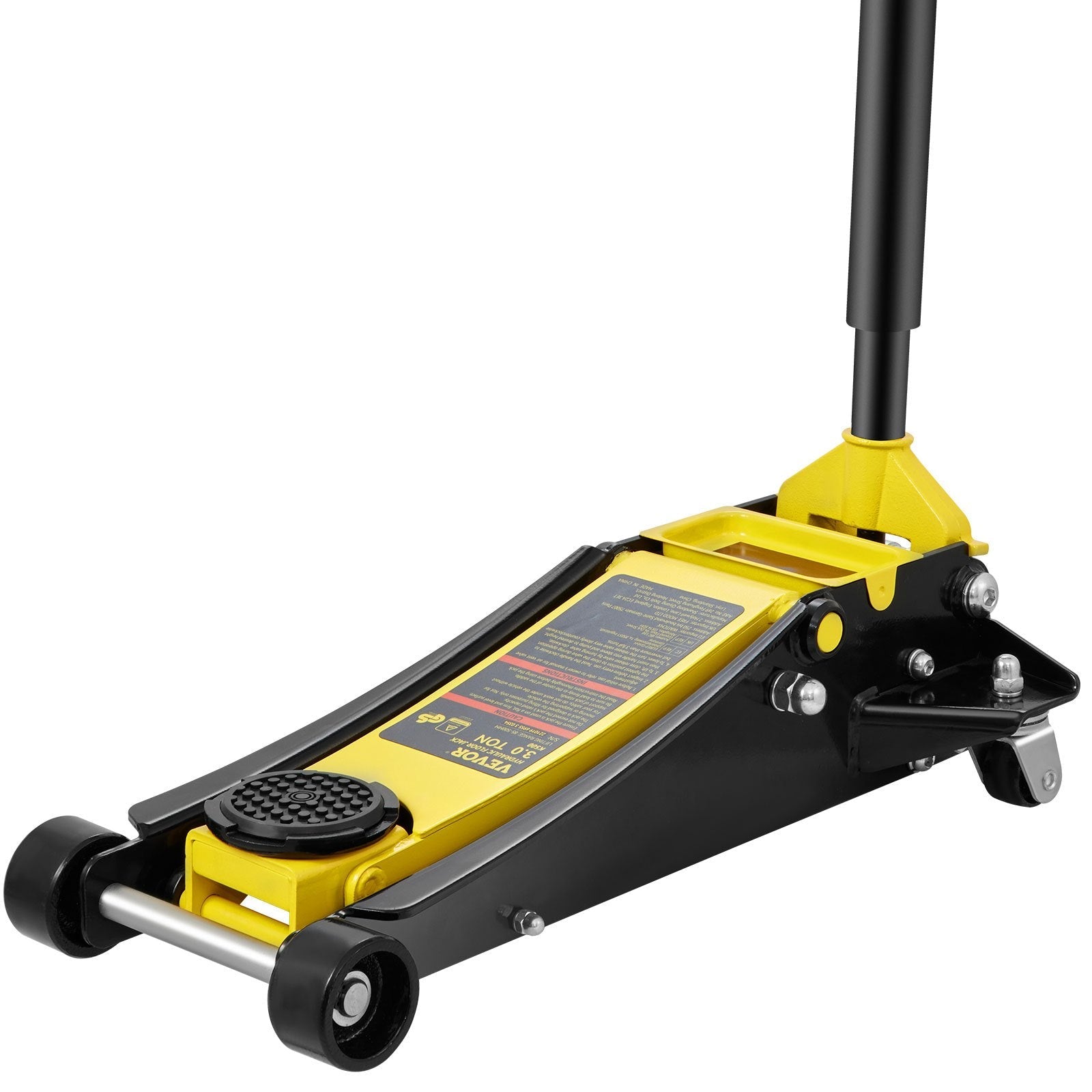 VEVOR Floor Jack, 3 Ton Low Profile Floor Jack, Heavy-duty Steel Racing Floor Jack with Dual Pistons Quick Lift Pump, Floor Jack Lifting Range 3.35"-19.69" 